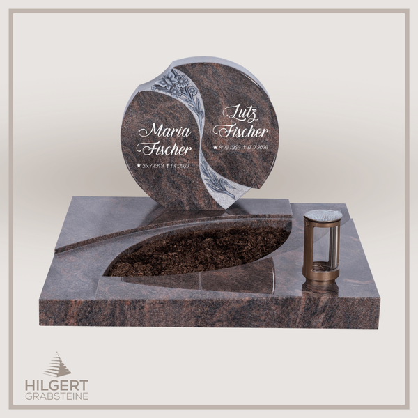 UR-DA-UR196 | Hilgert Grabsteine | Urnengrabstein aus Granit