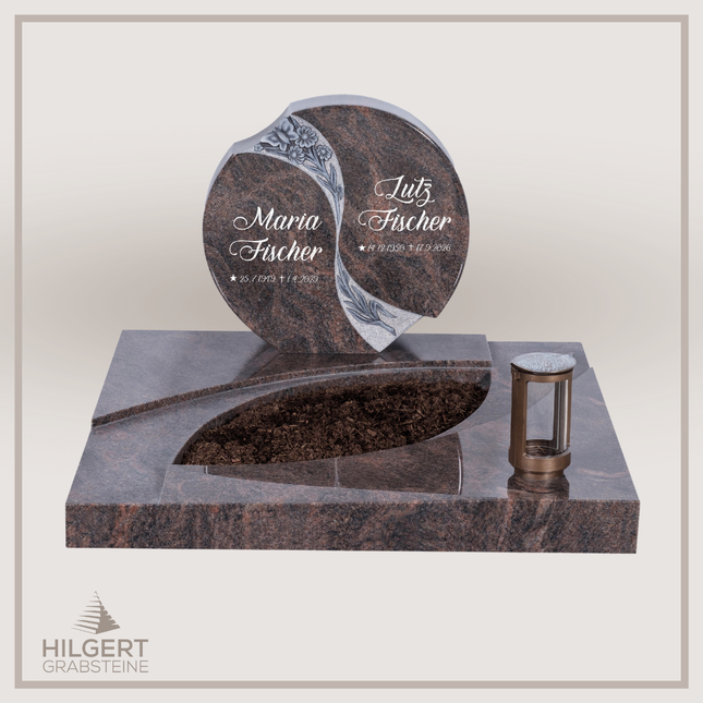 UR-DA-UR196 | Hilgert Grabsteine | Urnengrabstein aus Granit