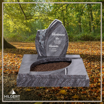 UR-DA-UR197 | Hilgert Grabsteine | Urnengrabstein aus Granit