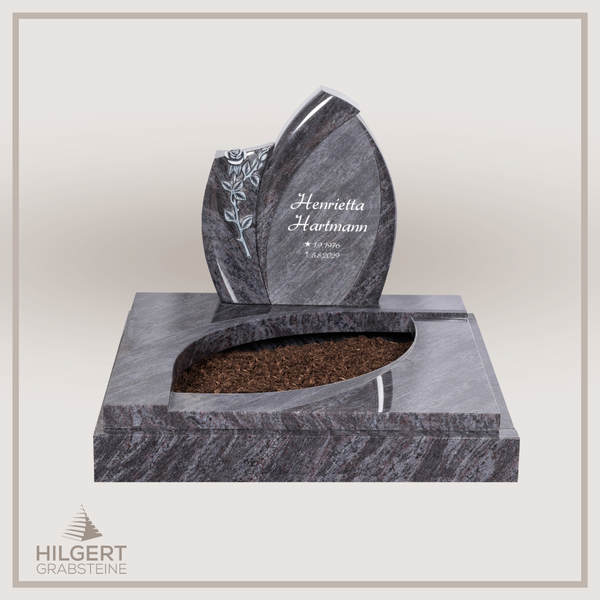 UR-DA-UR197 | Hilgert Grabsteine | Urnengrabstein aus Granit