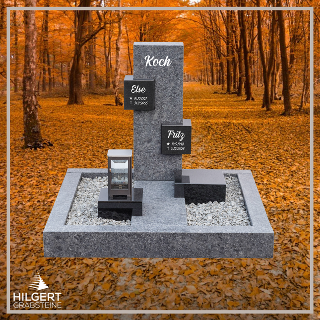 UR-DA-UR198 | Hilgert Grabsteine | Urnengrabstein aus Granit