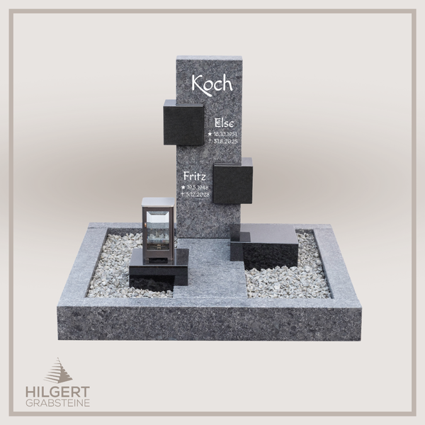 UR-DA-UR198 | Hilgert Grabsteine | Urnengrabstein aus Granit