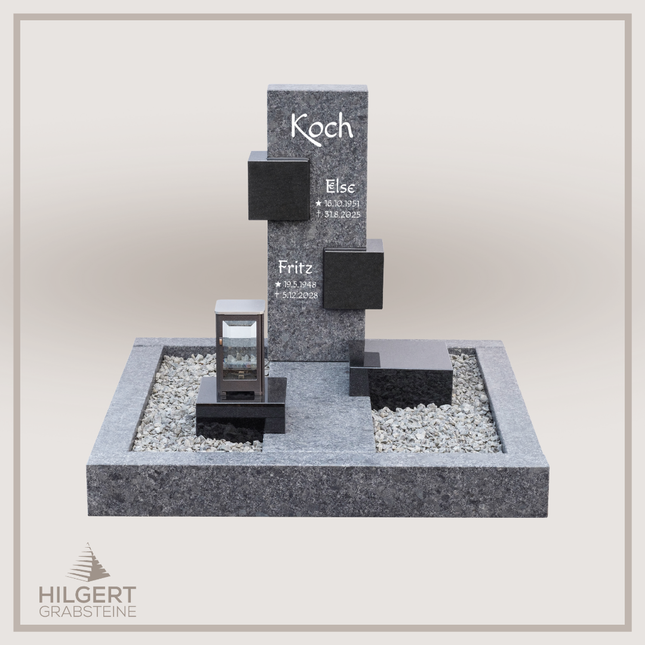UR-DA-UR198 | Hilgert Grabsteine | Urnengrabstein aus Granit