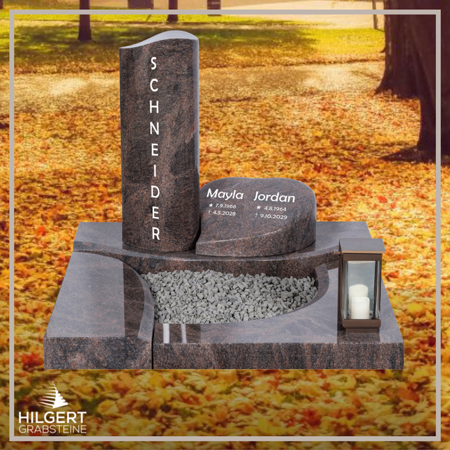 UR-DA-UR202 | Hilgert Grabsteine | Urnengrabstein aus Granit