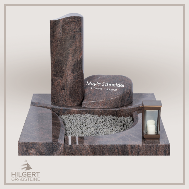 UR-DA-UR202 | Hilgert Grabsteine | Urnengrabstein aus Granit
