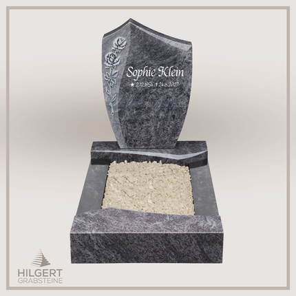 UR-DA-UR203-18 | Hilgert Grabsteine | Urnengrabstein aus Granit