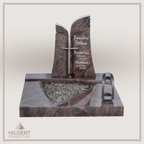 UR-DA-UR206 | Hilgert Grabsteine | Urnengrabstein aus Granit