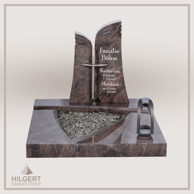 UR-DA-UR206 | Hilgert Grabsteine | Urnengrabstein aus Granit