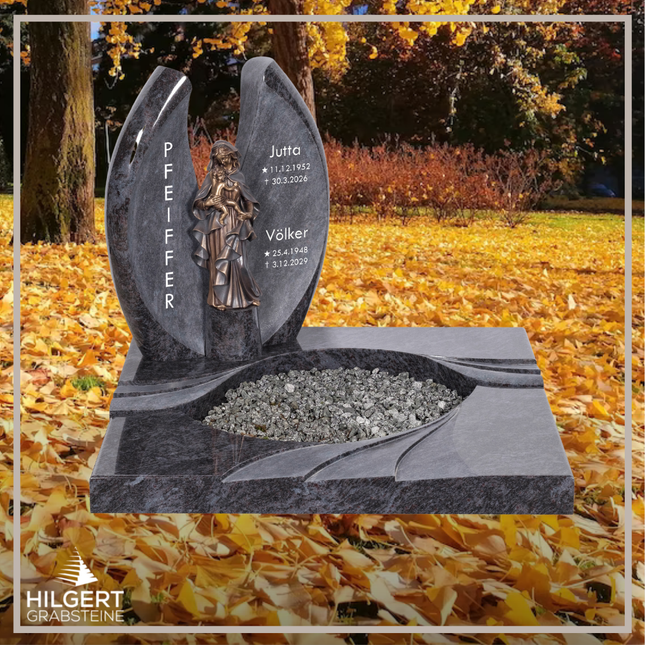 UR-DA-UR207 | Hilgert Grabsteine | Urnengrabstein aus Granit