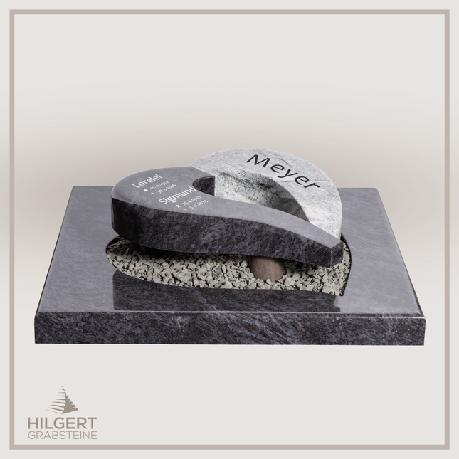 UR-DA-UR208 | Hilgert Grabsteine | Urnengrabstein aus Granit