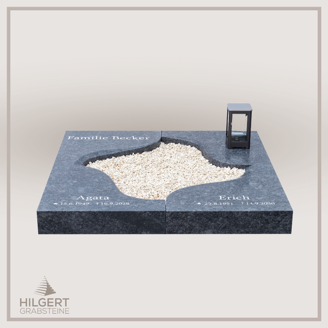 UR-DA-UR211 | Hilgert Grabsteine | Urnengrabstein aus Granit