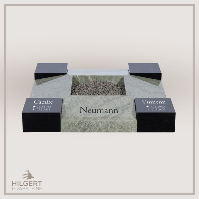UR-DA-UR213-19 | Hilgert Grabsteine | Urnengrabstein aus Granit