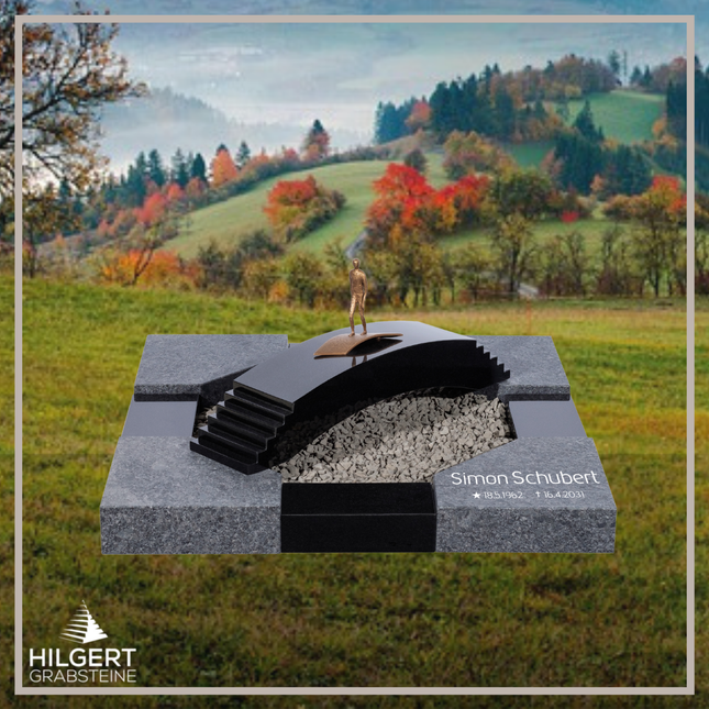 UR-DA-UR214-19 | Hilgert Grabsteine | Urnengrabstein aus Granit