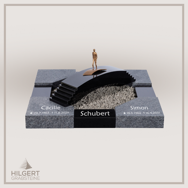 UR-DA-UR214-19 | Hilgert Grabsteine | Urnengrabstein aus Granit