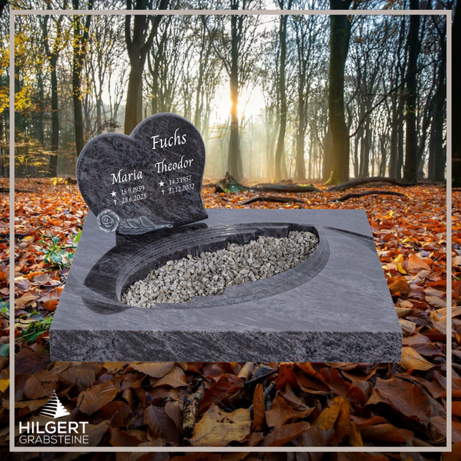 UR-DA-UR218-19 | Hilgert Grabsteine | Urnengrabstein aus Granit