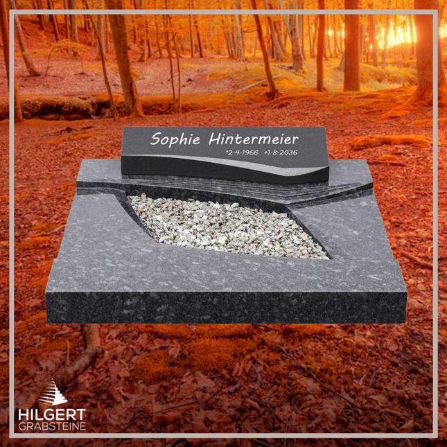 UR-DA-UR219-19 | Hilgert Grabsteine | Urnengrabstein aus Granit