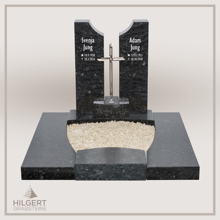 UR-DA-UR221-18 | Hilgert Grabsteine | Urnengrabstein aus Granit