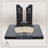 UR-DA-UR221-18 | Hilgert Grabsteine | Urnengrabstein aus Granit