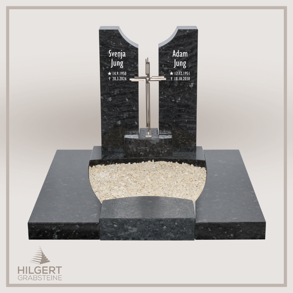 UR-DA-UR221-18 | Hilgert Grabsteine | Urnengrabstein aus Granit