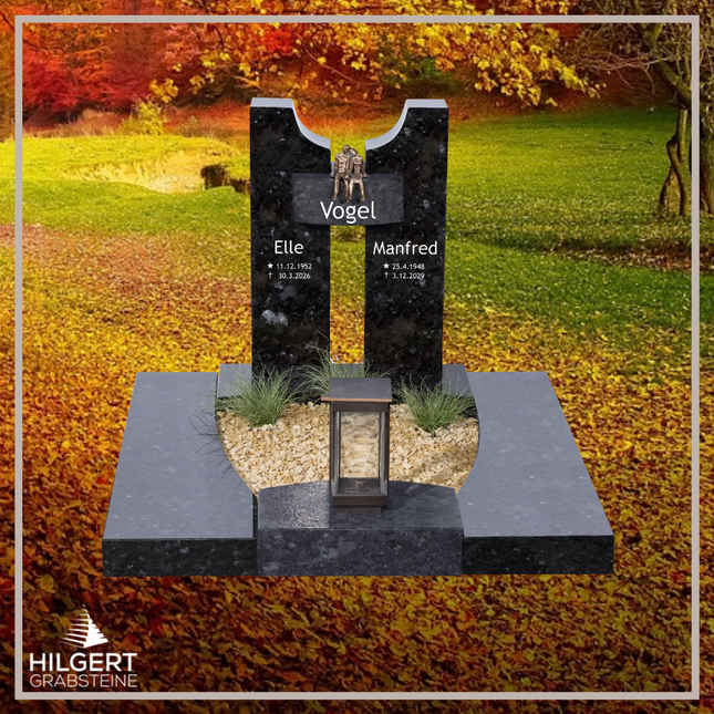 UR-DA-UR221-19 | Hilgert Grabsteine | Urnengrabstein aus Granit