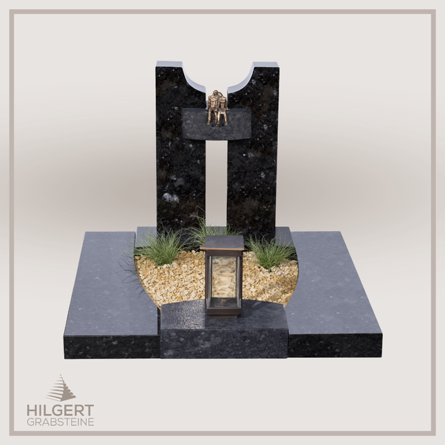 UR-DA-UR221-19 | Hilgert Grabsteine | Urnengrabstein aus Granit