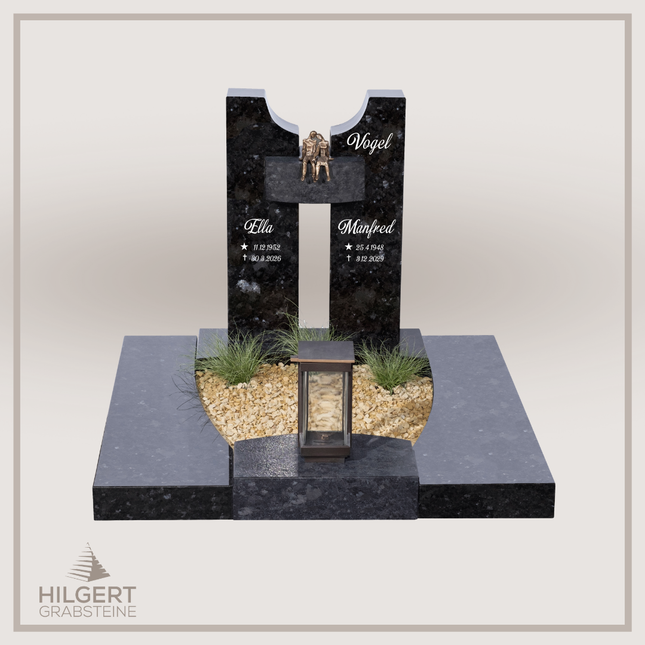 UR-DA-UR221-19 | Hilgert Grabsteine | Urnengrabstein aus Granit