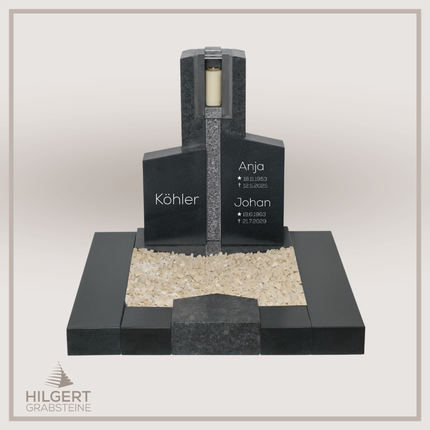 UR-DA-UR222-19 | Hilgert Grabsteine | Urnengrabstein aus Granit