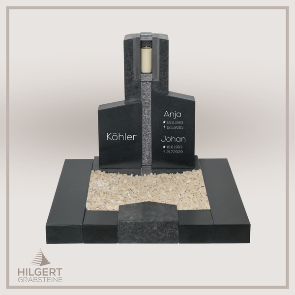 UR-DA-UR222-19 | Hilgert Grabsteine | Urnengrabstein aus Granit
