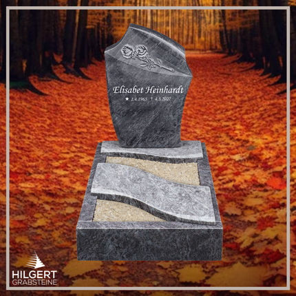 UR-DA-UR245 | Hilgert Grabsteine | Urnengrabstein aus Granit