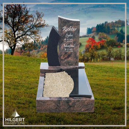 UR-DA-UR246-19 | Hilgert Grabsteine | Urnengrabstein aus Granit