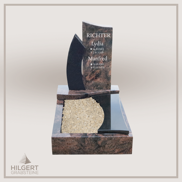 UR-DA-UR246-19 | Hilgert Grabsteine | Urnengrabstein aus Granit