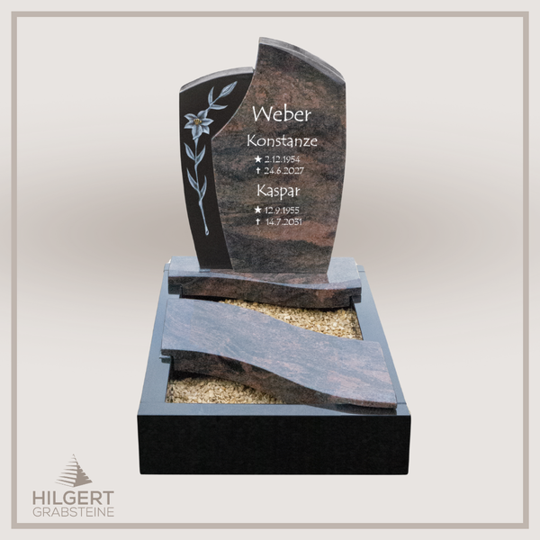 UR-DA-UR250-20-3320 | Hilgert Grabsteine | Urnengrabstein aus Granit