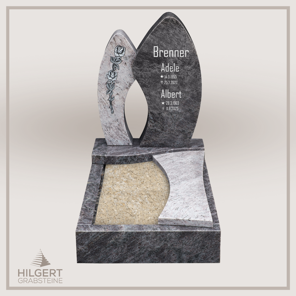 UR-DA-UR250-20-AB1806 | Hilgert Grabsteine | Urnengrabstein aus Granit