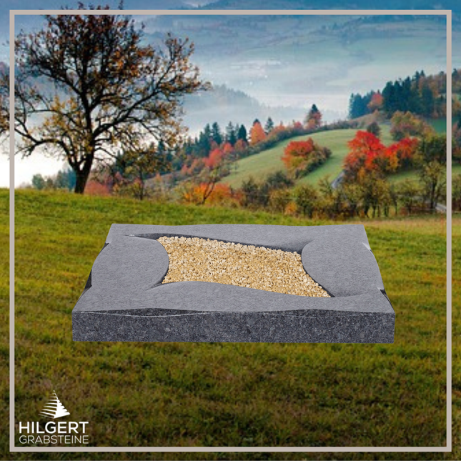 UR-DA-UR251 | Hilgert Grabsteine | Urnengrabstein aus Granit