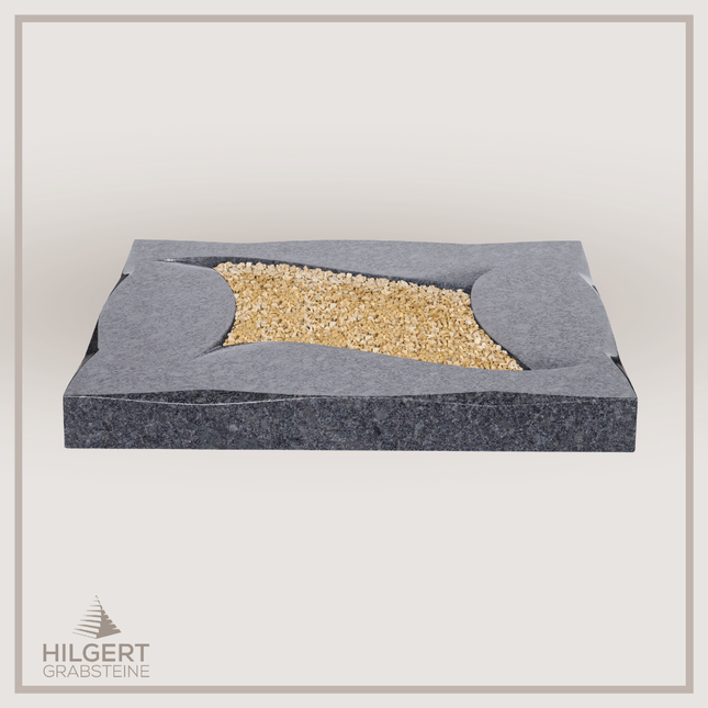 UR-DA-UR251 | Hilgert Grabsteine | Urnengrabstein aus Granit