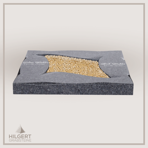 UR-DA-UR251 | Hilgert Grabsteine | Urnengrabstein aus Granit