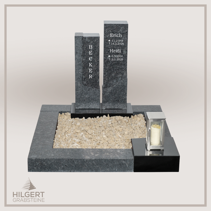 UR-DA-UR256-21 | Hilgert Grabsteine | Urnengrabstein aus Granit