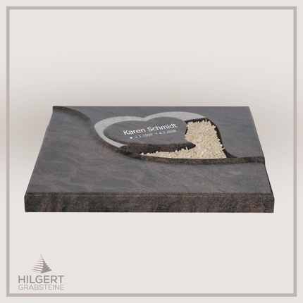 UR-DA-UR259-21 | Hilgert Grabsteine | Urnengrabstein aus Granit