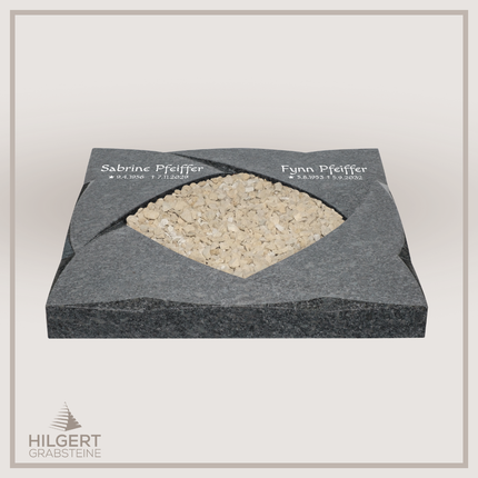 UR-DA-UR260-21 | Hilgert Grabsteine | Urnengrabstein aus Granit