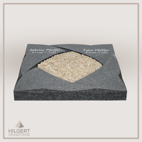 UR-DA-UR260-21 | Hilgert Grabsteine | Urnengrabstein aus Granit