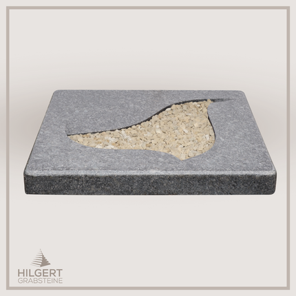UR-DA-UR261-21 | Hilgert Grabsteine | Urnengrabstein aus Granit