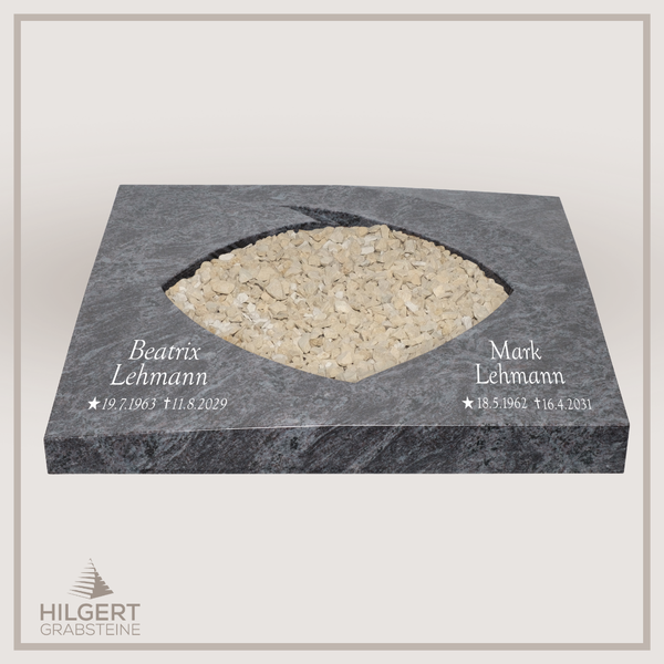 UR-DA-UR263-21 | Hilgert Grabsteine | Urnengrabstein aus Granit