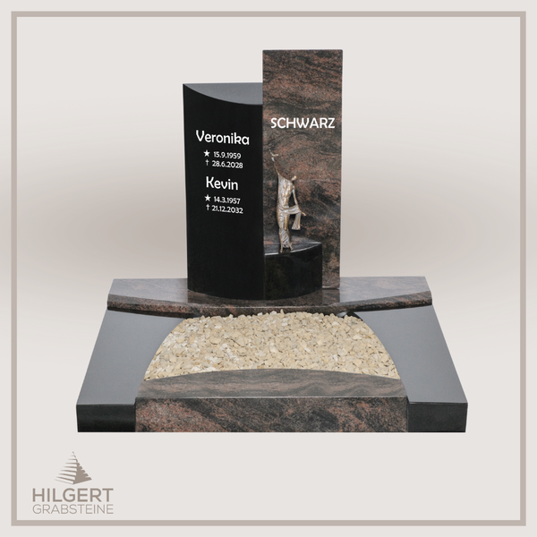 UR-DA-UR264-21 | Hilgert Grabsteine | Urnengrabstein aus Granit