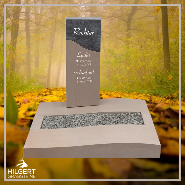 UR-DA-UR266 | Hilgert Grabsteine | Urnengrabstein aus Granit