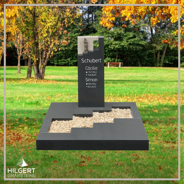UR-DA-UR267 | Hilgert Grabsteine | Urnengrabstein aus Granit