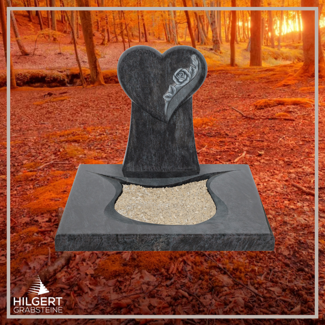 UR-DA-UR269 | Hilgert Grabsteine | Urnengrabstein aus Granit