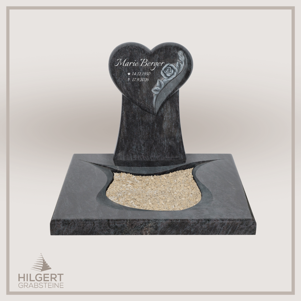 UR-DA-UR269 | Hilgert Grabsteine | Urnengrabstein aus Granit