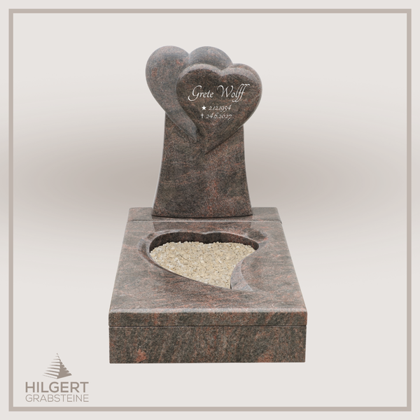 UR-DA-UR273 | Hilgert Grabsteine | Urnengrabstein aus Granit