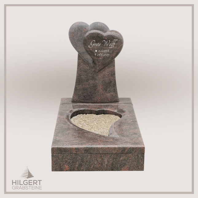 UR-DA-UR273 | Hilgert Grabsteine | Urnengrabstein aus Granit