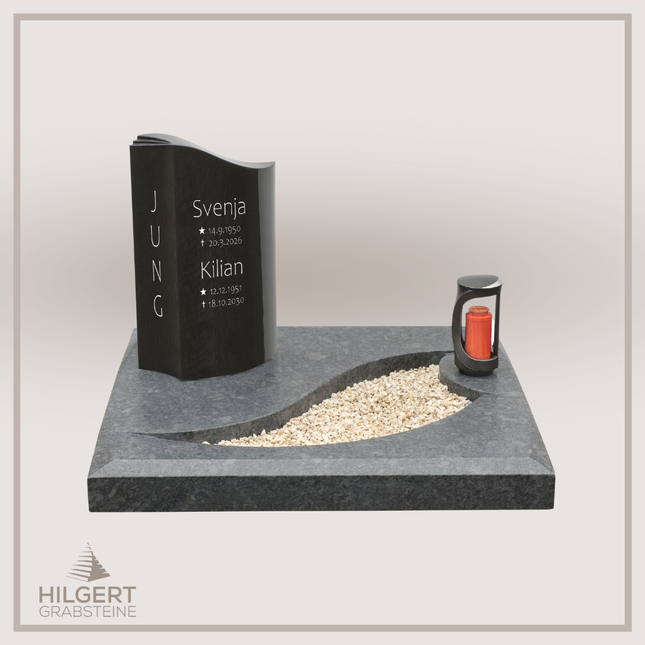 UR-DA-UR274 | Hilgert Grabsteine | Urnengrabstein aus Granit